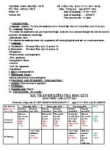 Ma trận và đề kiểm tra học kỳ II môn Tiếng Anh Lớp 6 - Năm học 2017-2018 - Trường THCS Nguyễn Trãi (Có đáp án)
